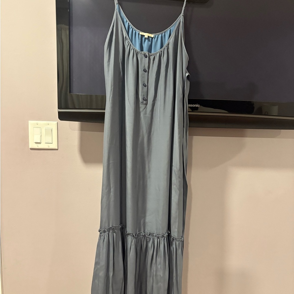 Gray Sleeveless Maxi Dress